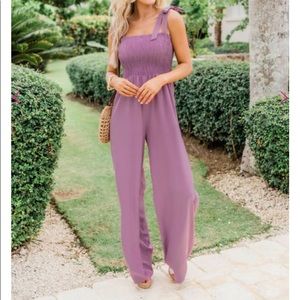 Pink Lily Purple Jumpsuit